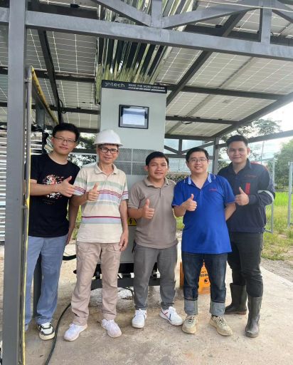 Sistema de irrigação solar + armazenamento de energia Projeto ONU FAO no Laos